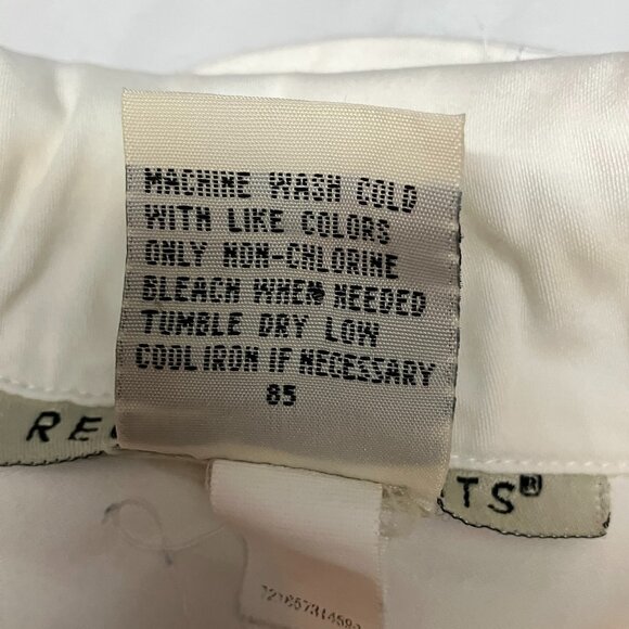 Requirements Womens White Long Sleeve Fitted Summer‎ Button Up Jacket Size S - Picture 4 of 4